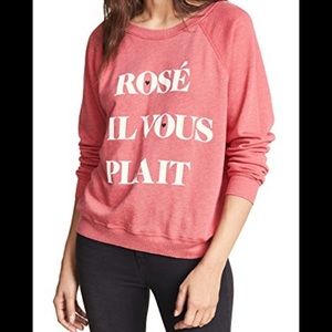 Wildfox - Rosé S’il Vous Plait Sweater